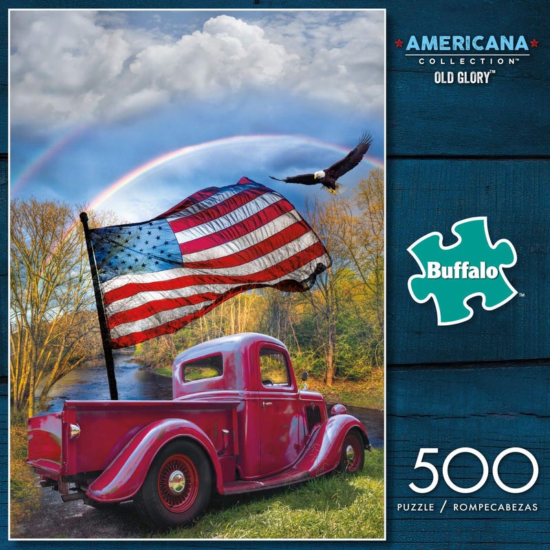 Buffalo Games - Celebrate Life Gallery - Old Glory - 500 Piece Jigsaw Puzzle for Adults - Challenging Puzzle Perfect for Game Nights - Finished Puzzle Size is 21.25 x 15.00 - Image 2